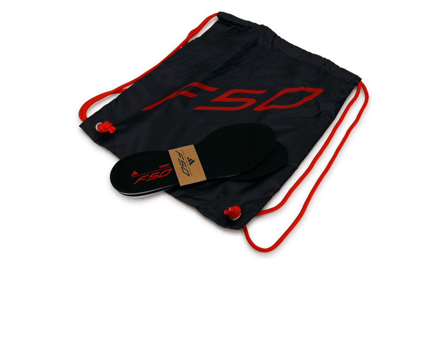 adidas Men's F50 Elite FG Black/White/Red Shoebag