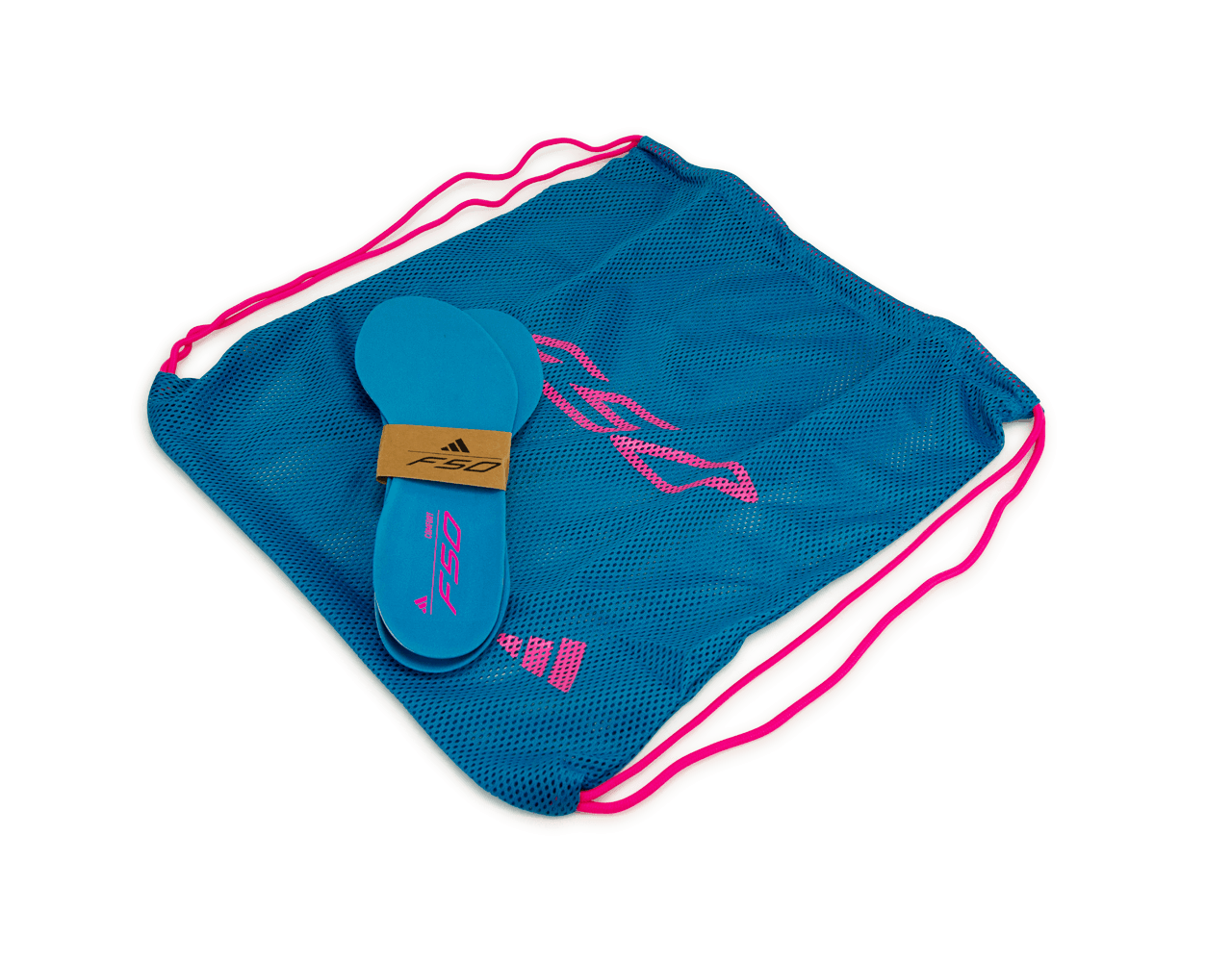 adidas Men's F50 Elite FG Blue/White/Pink Shoebag