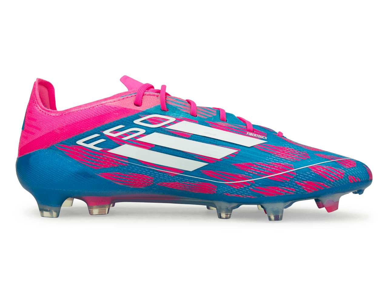 adidas Men's F50 Elite FG Blue/White/Pink Side