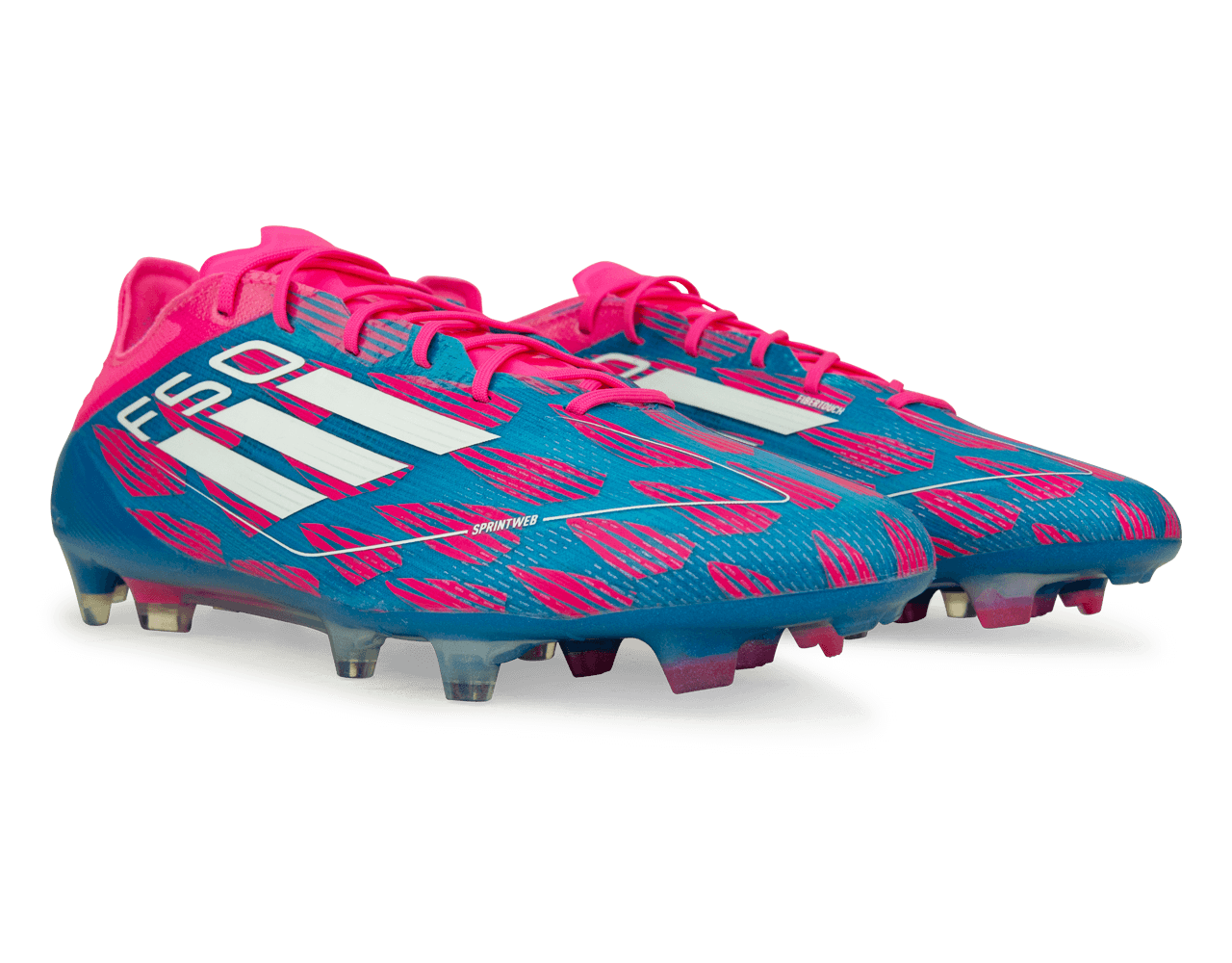adidas Men's F50 Elite FG Blue/White/Pink Together