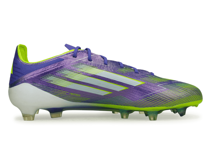 adidas Men's F50 Elite FG Purple/White/Lemon Side