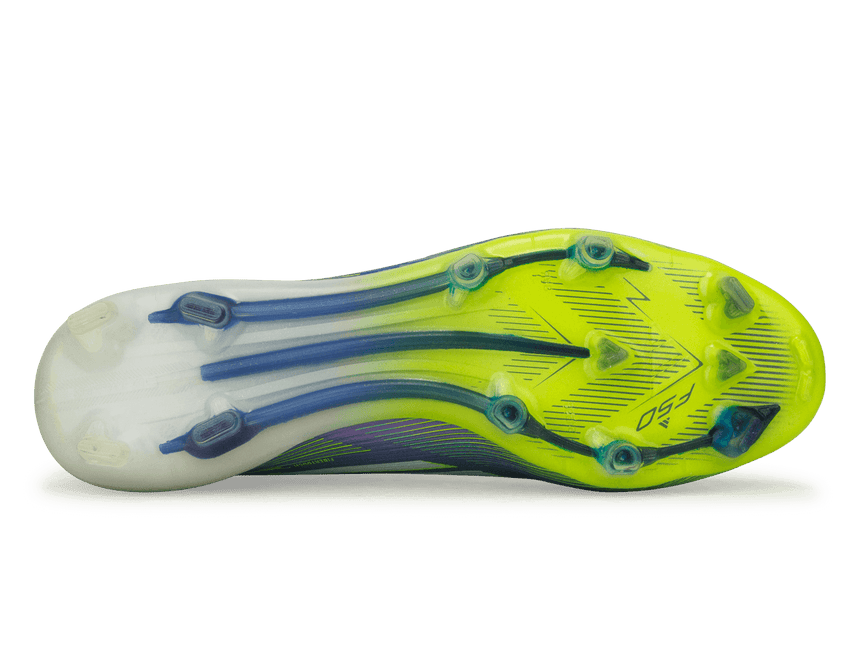 adidas Men's F50 Elite FG Purple/White/Lemon Sole