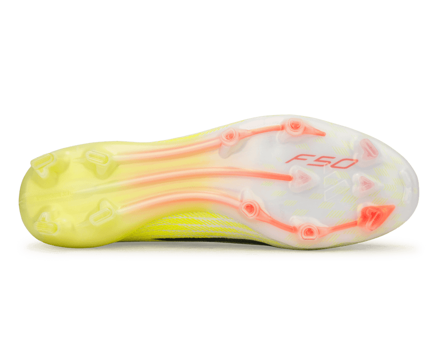 adidas Men's F50 Elite FG Solar Yellow/Black/Red Sole