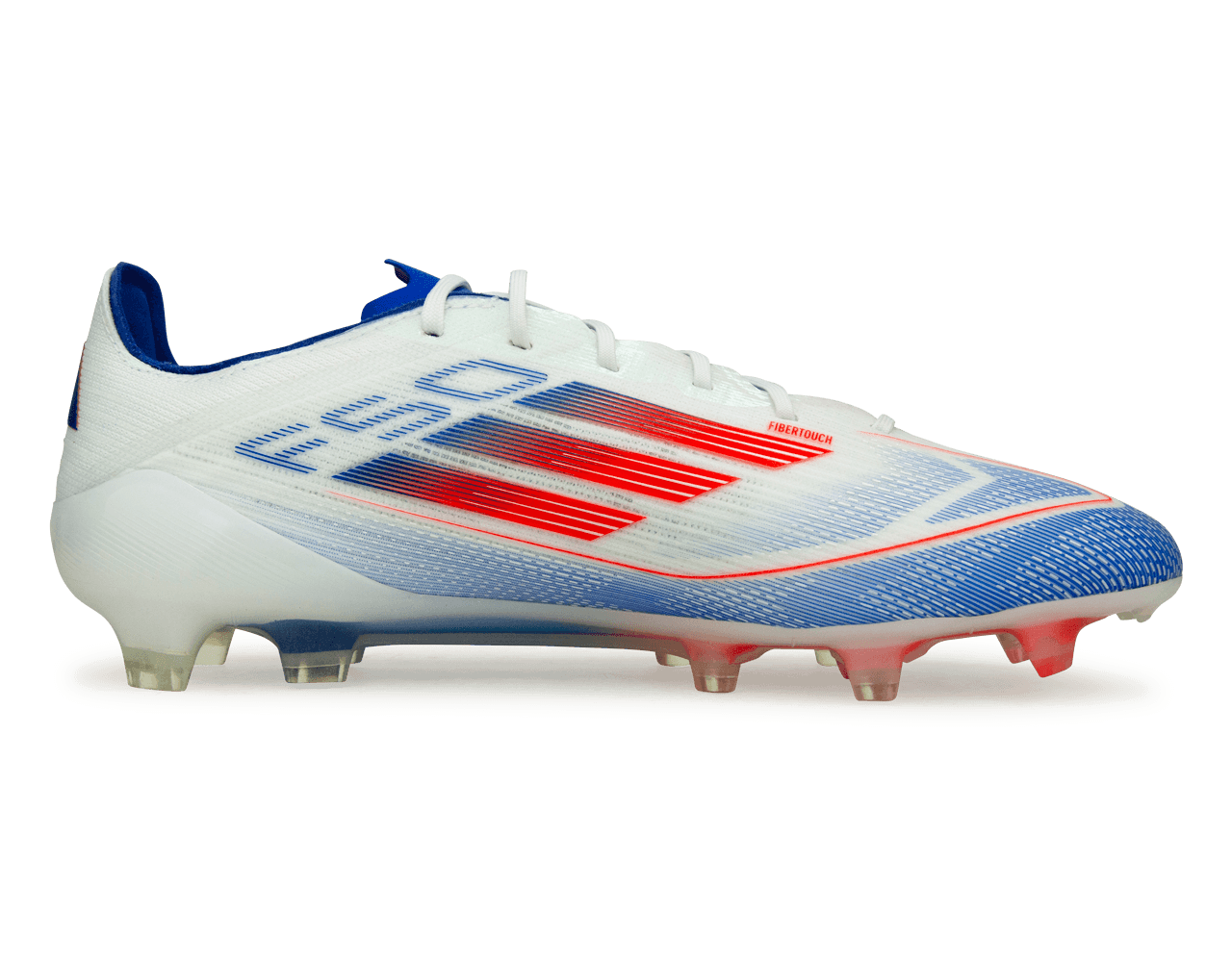 adidas Men's F50 Elite FG White/Lucid Blue Side