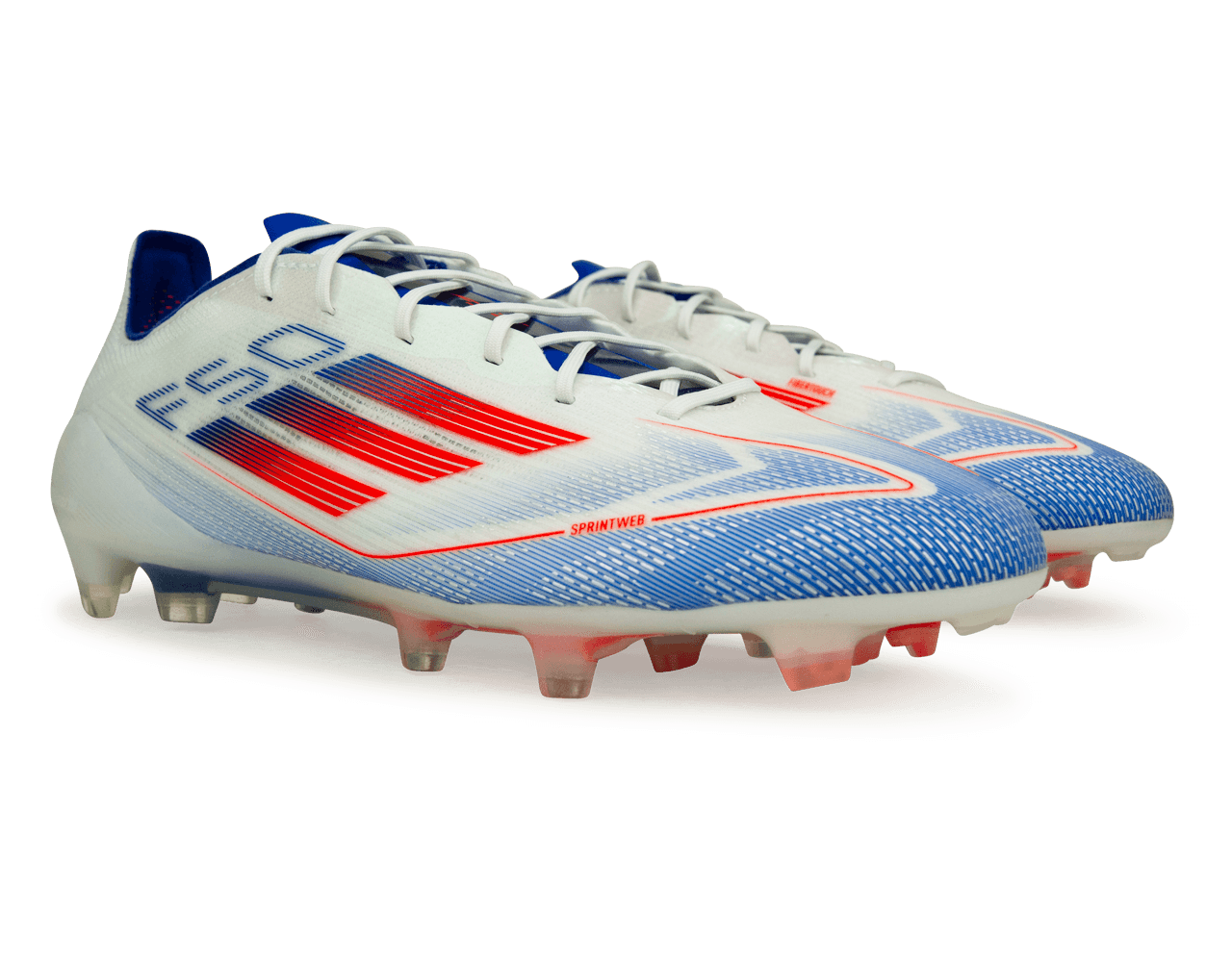 adidas Men's F50 Elite FG White/Lucid Blue Together