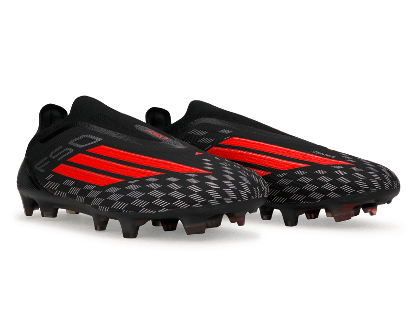 adidas Men's F50 Elite Laceless FG Black/White/Red Together