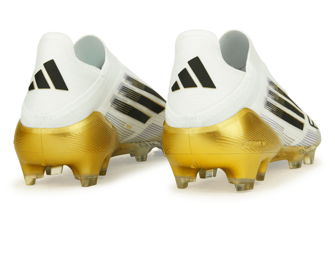 adidas Men's F50 Elite Laceless FG White/Black/Gold