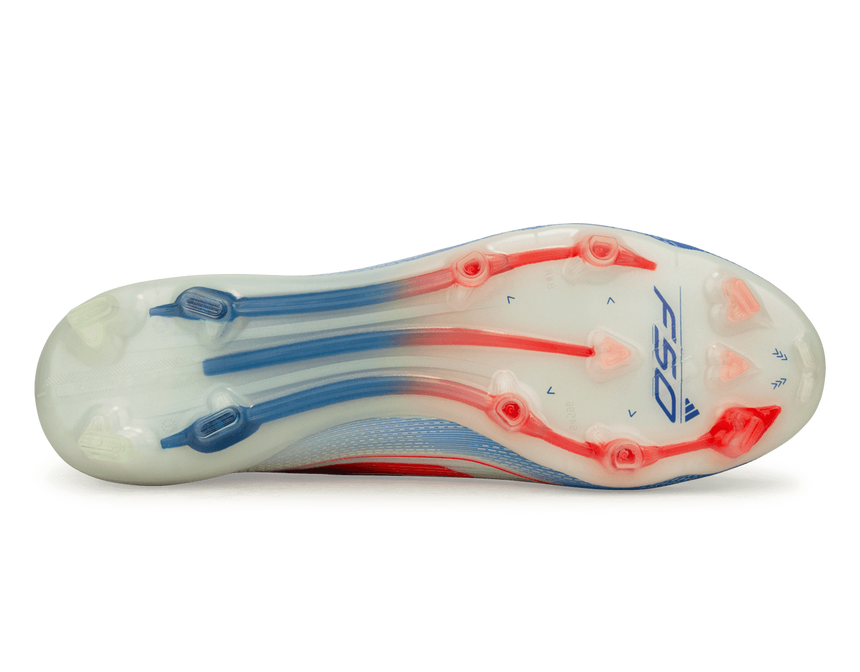 adidas Men's F50 Elite LL FG White/Lucid Blue Sole
