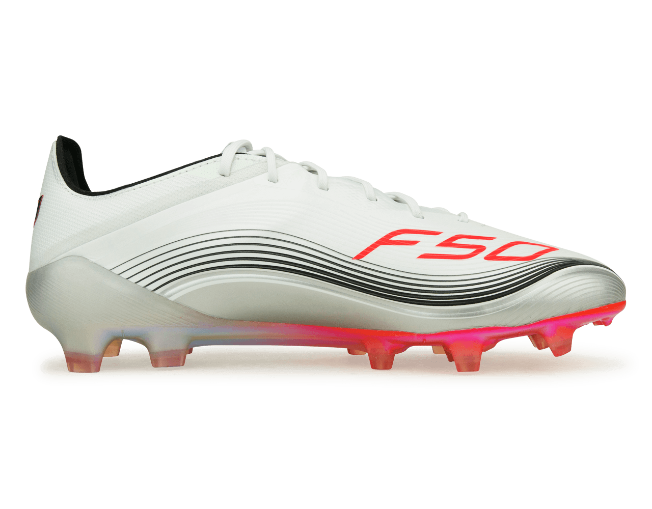 adidas Men's F50 Elite Messi FG White/Red/Silver Side
