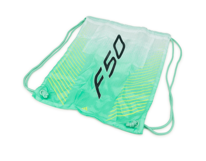 adidas Men's F50 Hyperfast Elite FG Black/Mint Shoe Bag