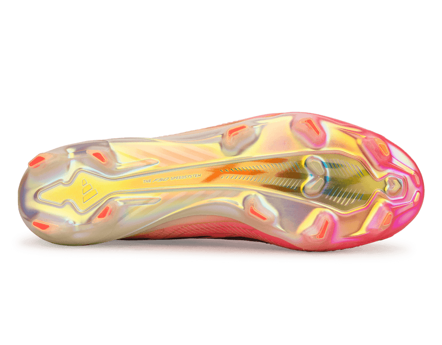 adidas Men's F50 Hyperfast Elite FG Soccer Cleats Pink/Black Sole