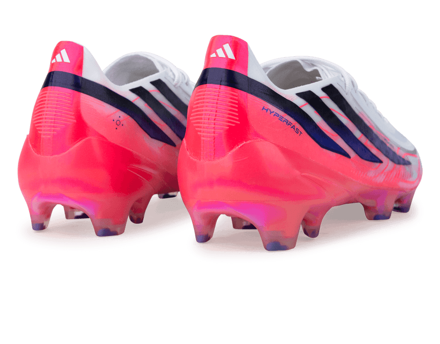 adidas Men's F50 Hyperfast Elite FG White/Solar Purple Rear