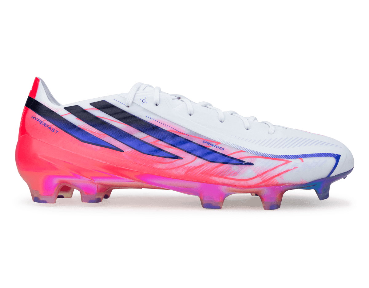  F50 サッカーシューズ ホワイト/パープル　セット adidas Men's F50 Hyperfast Elite FG White/Solar Purple – Azteca Soccer