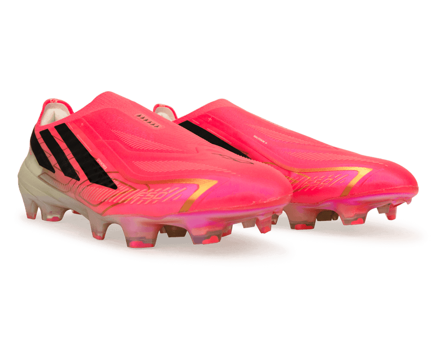 adidas Men's F50 Hyperfast Elite Laceless FG Soccer CleatsSolar Red/Black Together