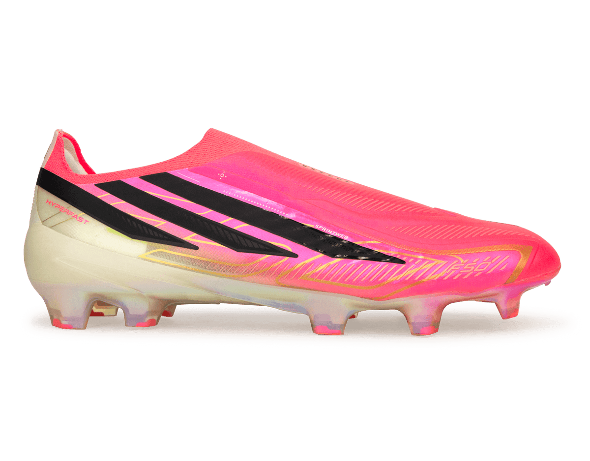 adidas Men's F50 Hyperfast Elite Laceless FG Soccer CleatsSolar