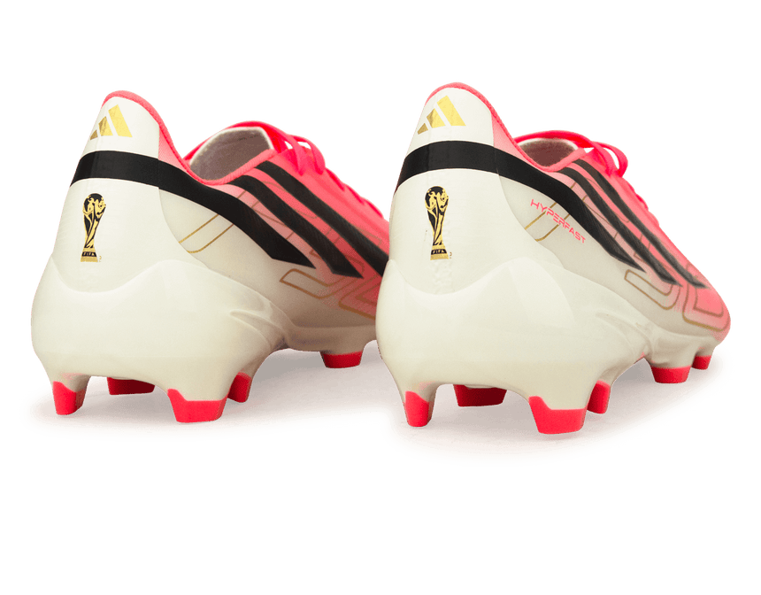 adidas Men's F50 Hyperfast League FG Soccer Cleats Solar Red/Black Heel