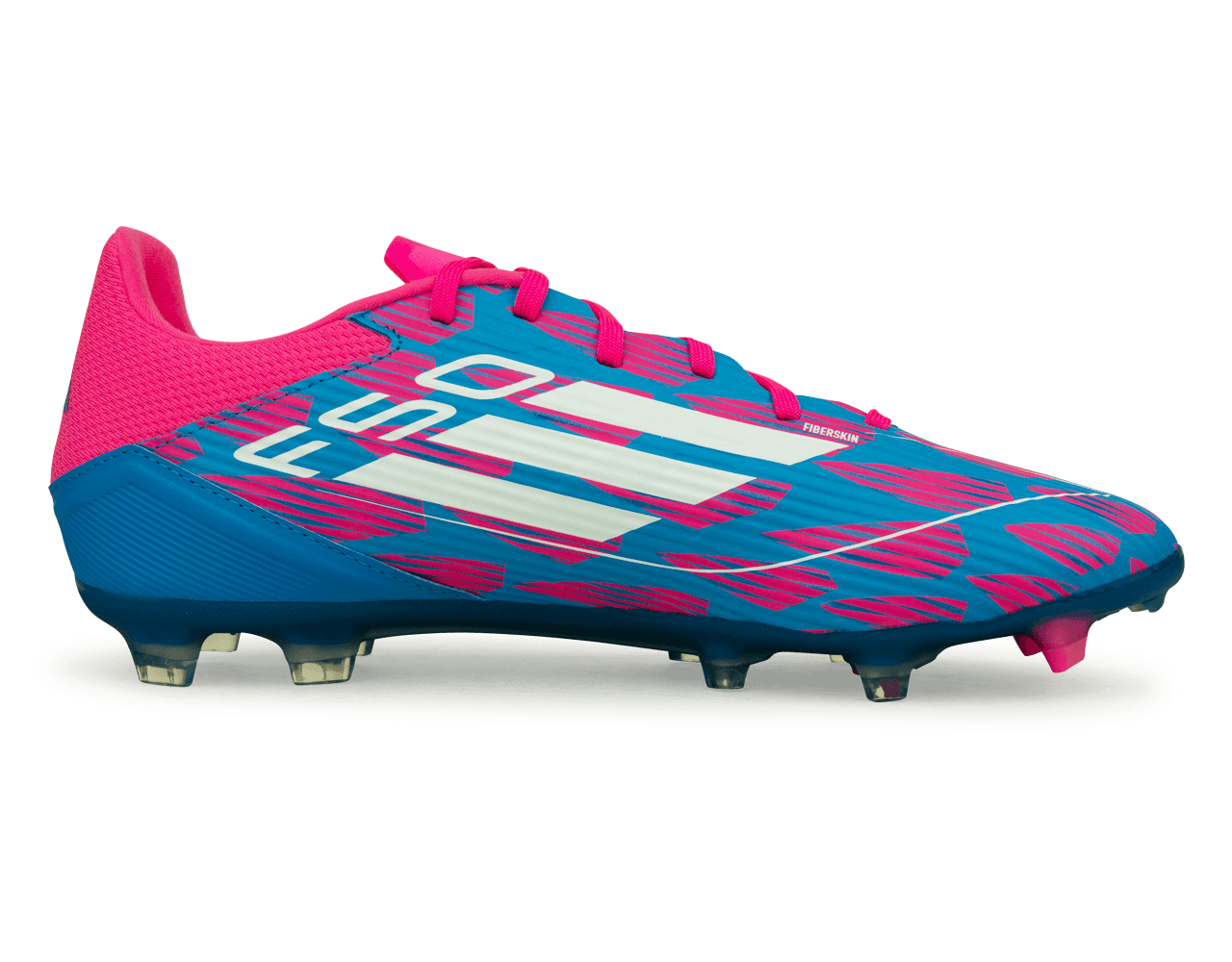 adidas Men's F50 League FG/MG Blue/White/Pink Side