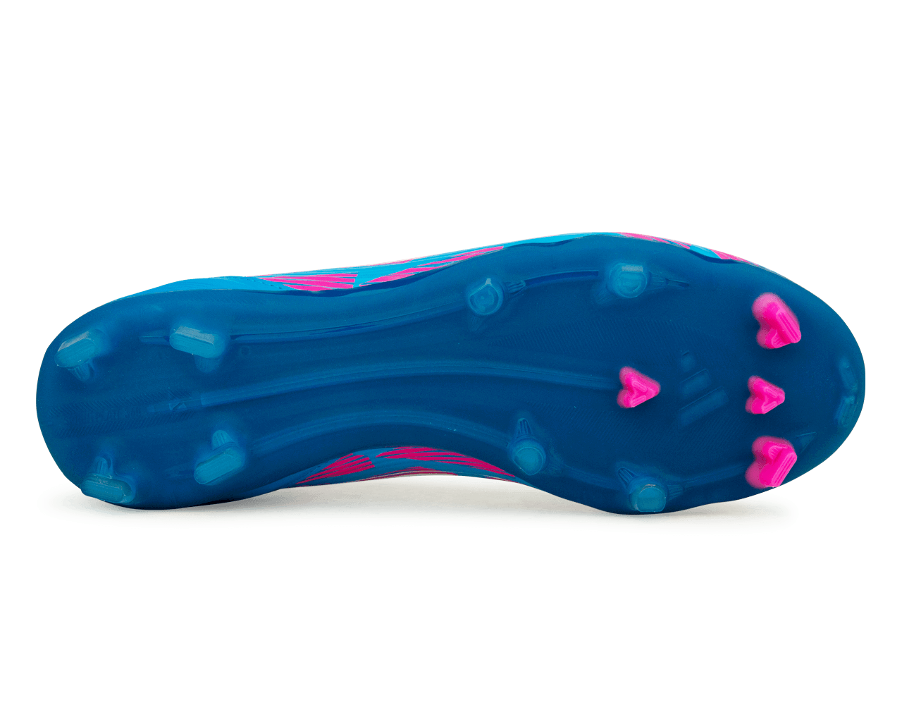 adidas Men's F50 League FG/MG Blue/White/Pink Sole