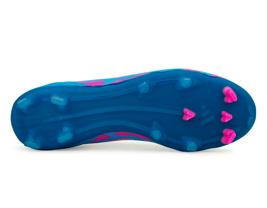 adidas Men's F50 League FG/MG Blue/White/Pink Sole