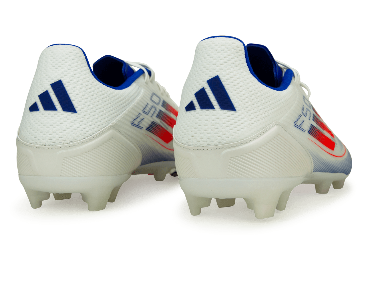 adidas Men's F50 League FG/MG White/Lucid Blue Rear