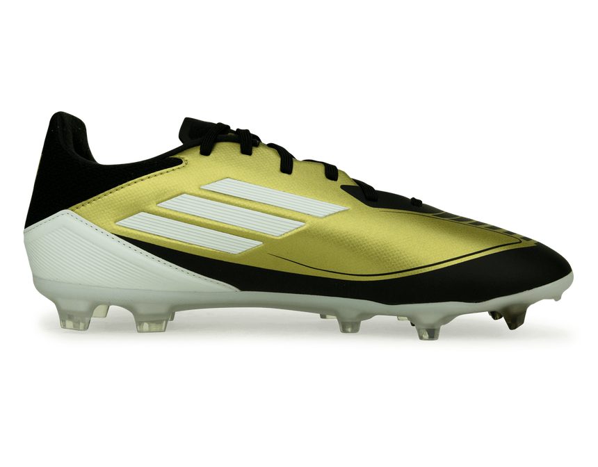 adidas Men's F50 League Messi FG/MG Gold/Black/White Side