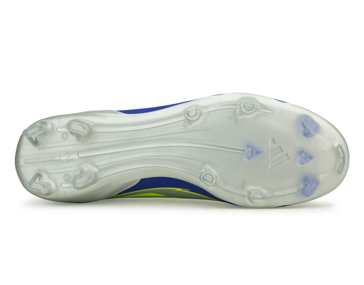 adidas Men's F50 League Messi FG/MG Silver/Volt/Blue Sole