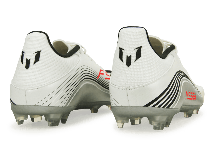 adidas Men's F50 League Messi FG/MG White/Red/Silver Rear
