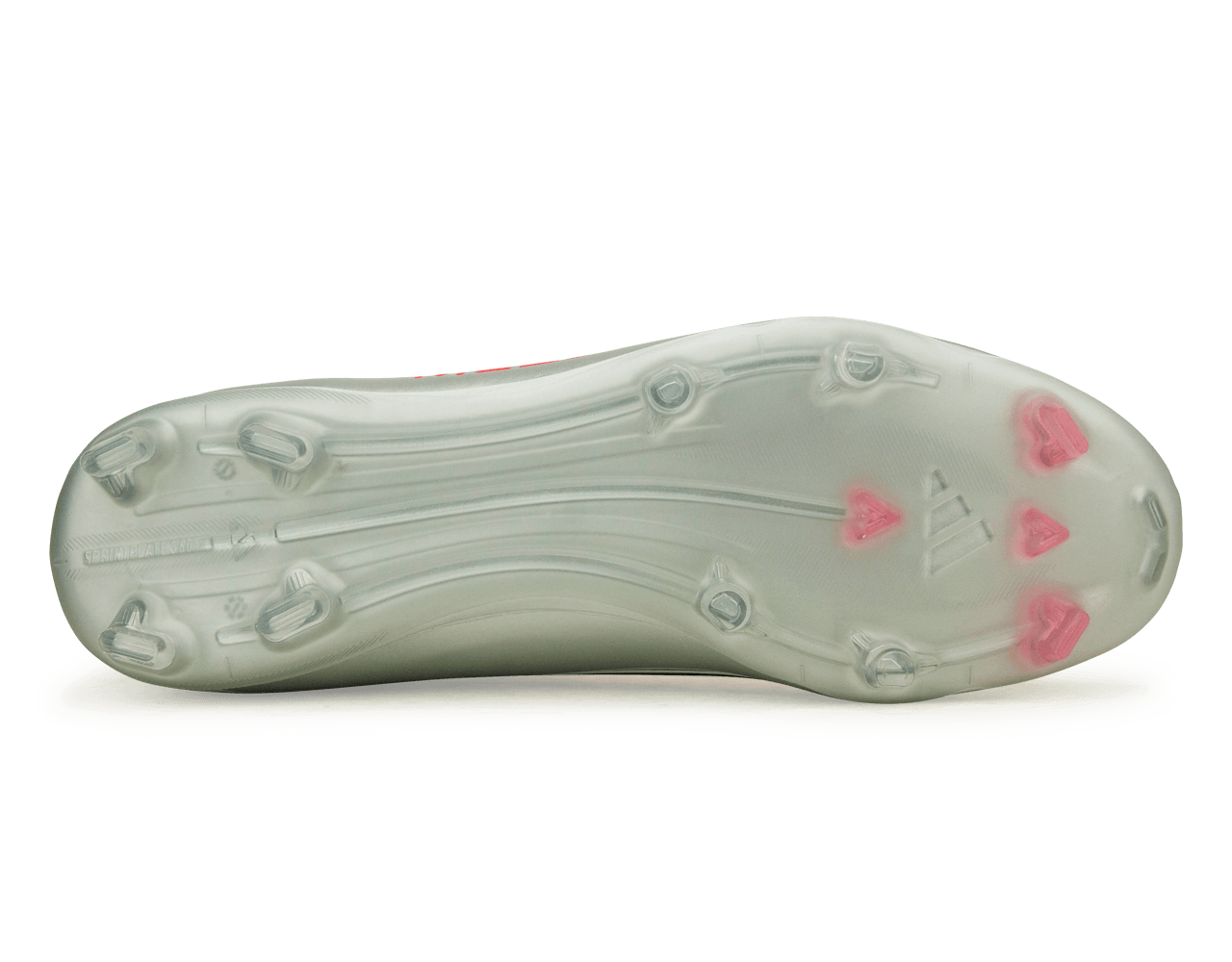 adidas Men's F50 League Messi FG/MG White/Red/Silver Sole