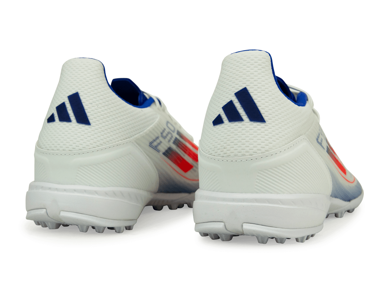 adidas Men's F50 League TF White/Lucid Blue Rear