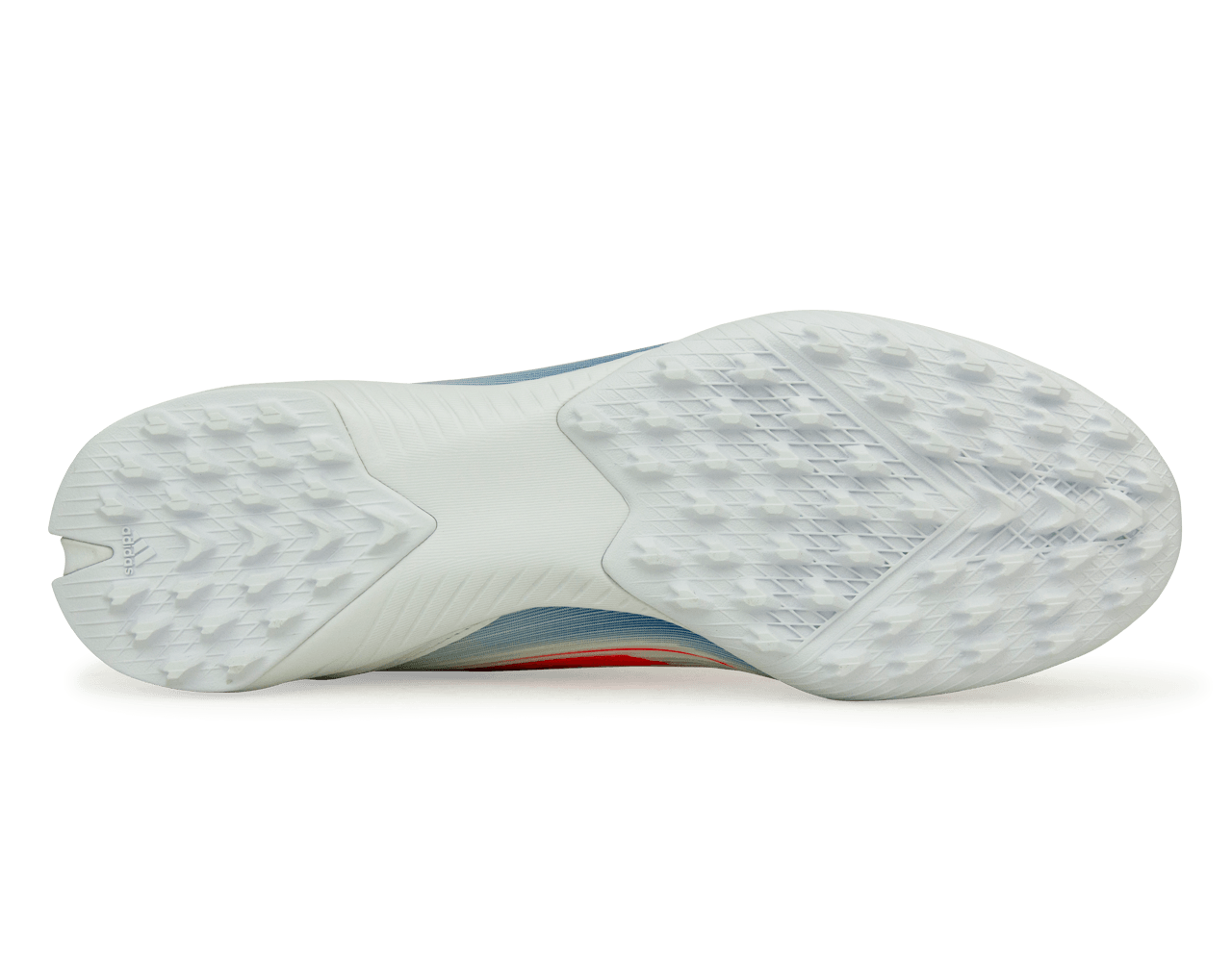 adidas Men's F50 League TF White/Lucid Blue Sole