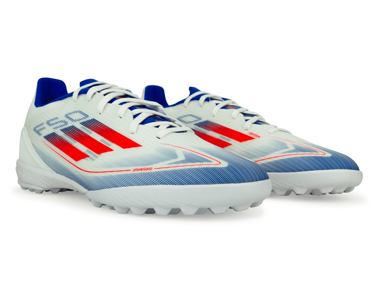 adidas Men's F50 League TF White/Lucid Blue Together