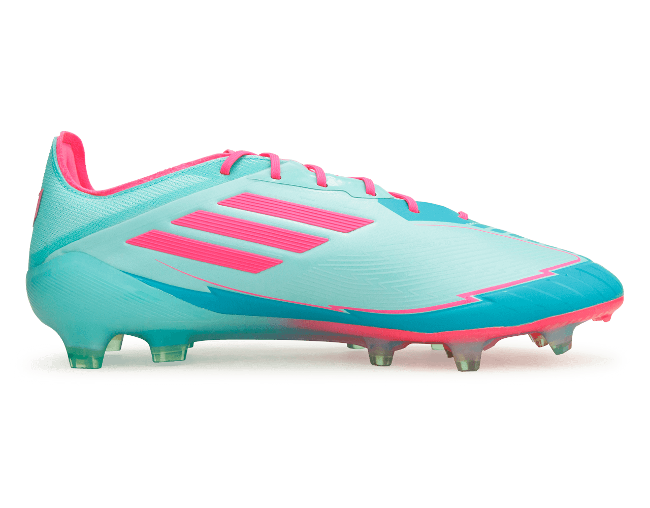 adidas Men's F50 Messi Elite FG Aqua Green/Pink Side