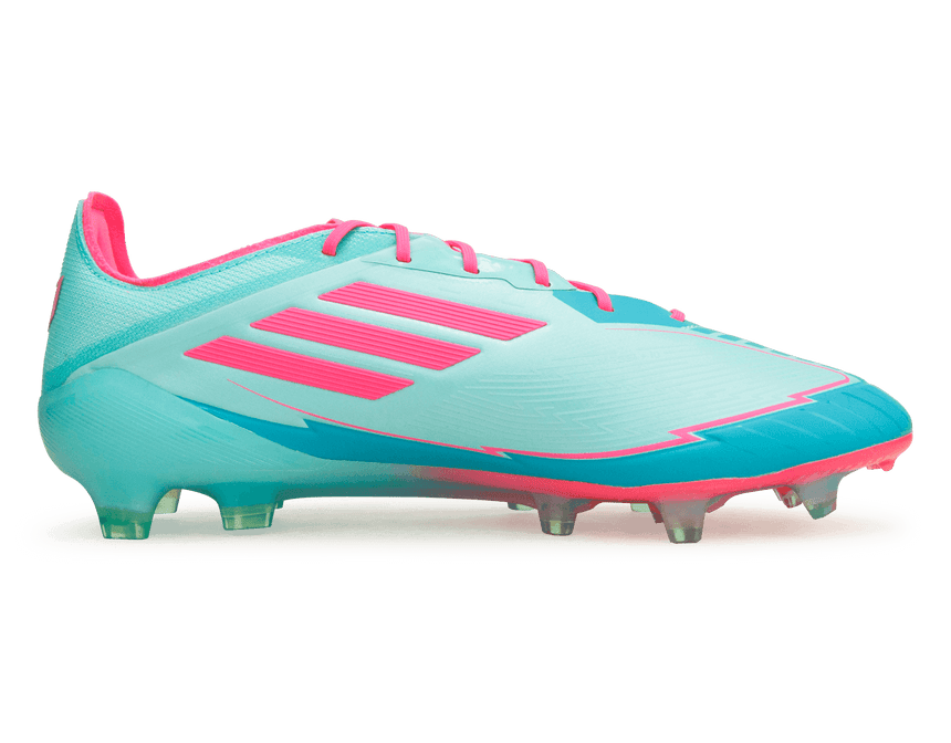 adidas Men's F50 Messi Elite FG Aqua Green/Pink Side