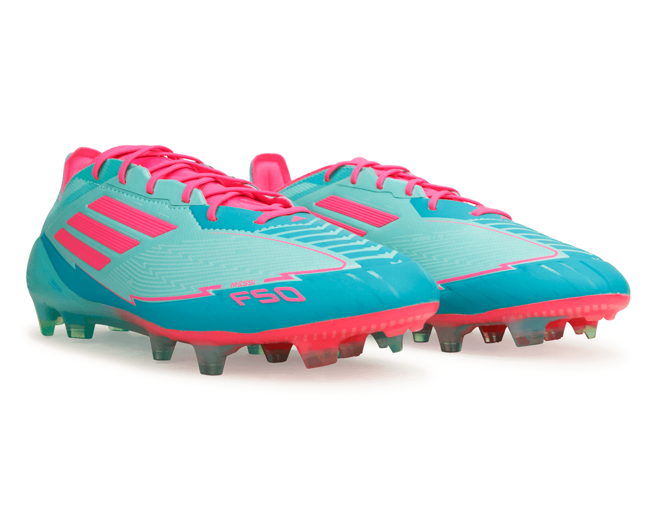 adidas Men's F50 Messi Elite FG Aqua Green/Pink Together