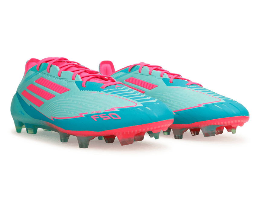 adidas Men's F50 Messi Elite FG Aqua Green/Pink Together