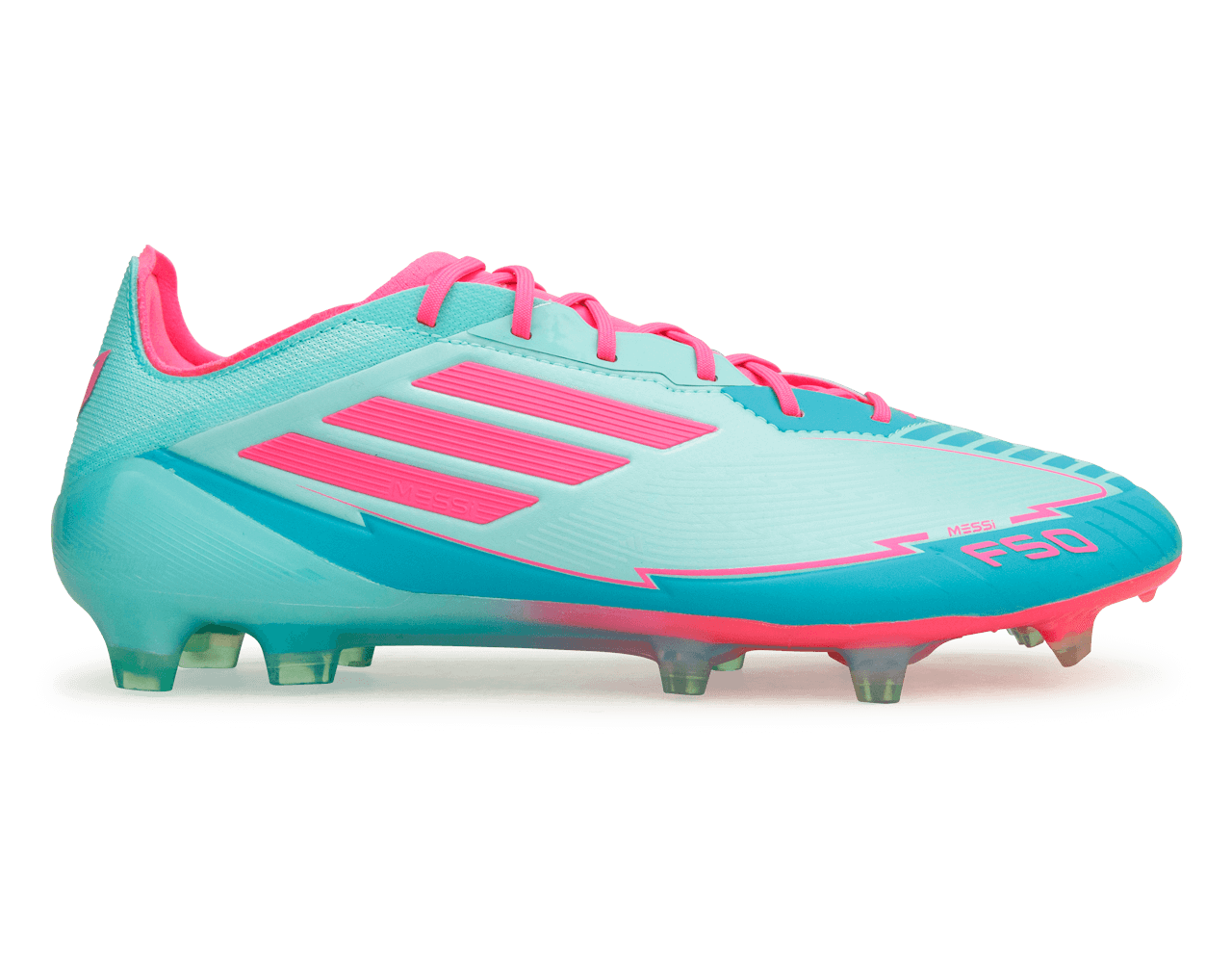 adidas Men's F50 Messi Elite FG Aqua Green/Pink