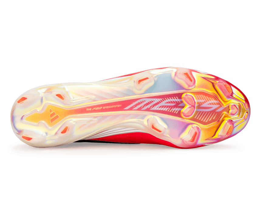 adidas Men's F50 Messi Elite FG Black/Lucid Red Bottom