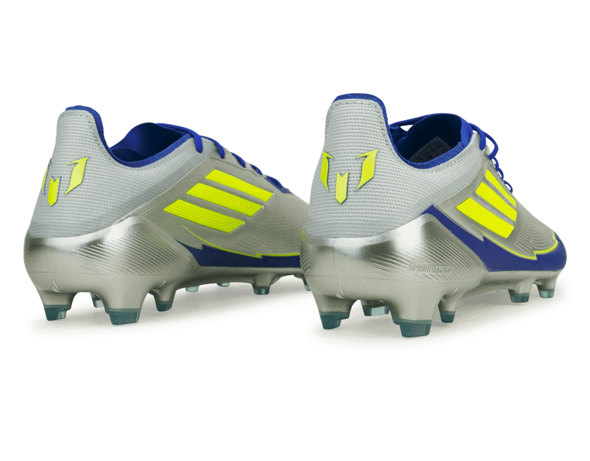 adidas Men's F50 Messi Elite FG Silver/Volt/Blue Rear