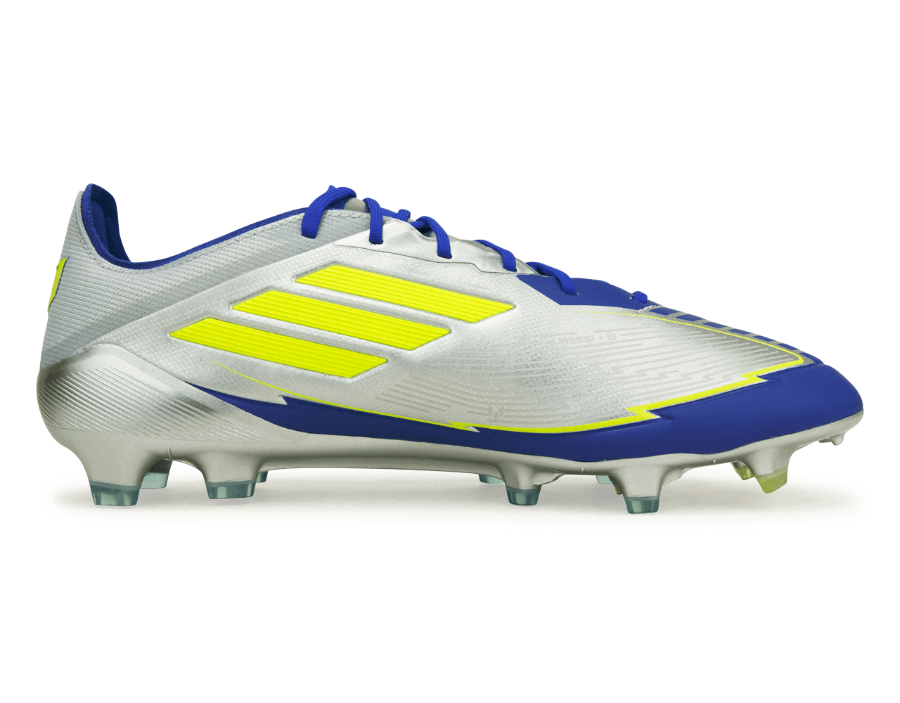 adidas Men's F50 Messi Elite FG Silver/Volt/Blue Side