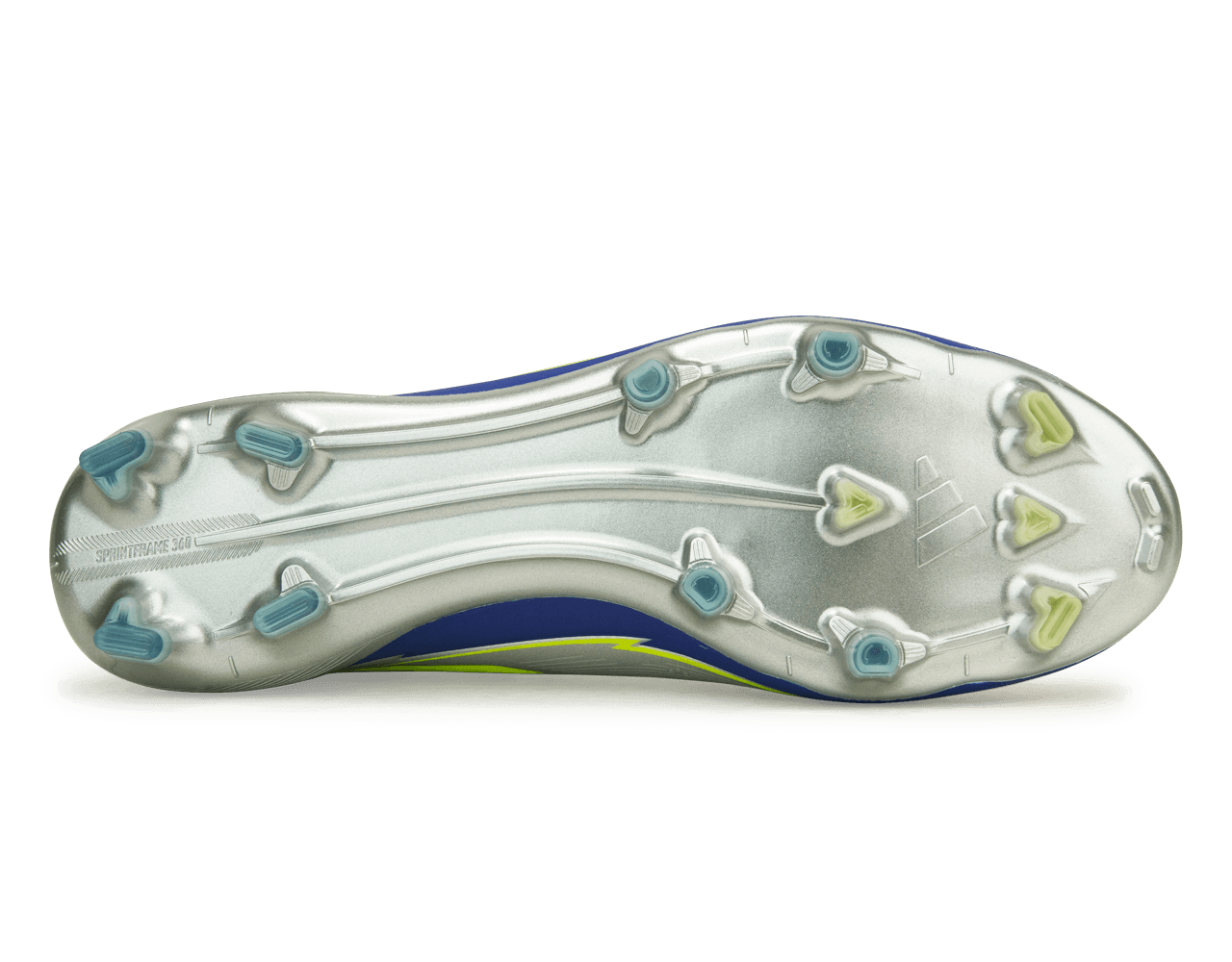 adidas Men's F50 Messi Elite FG Silver/Volt/Blue Sole