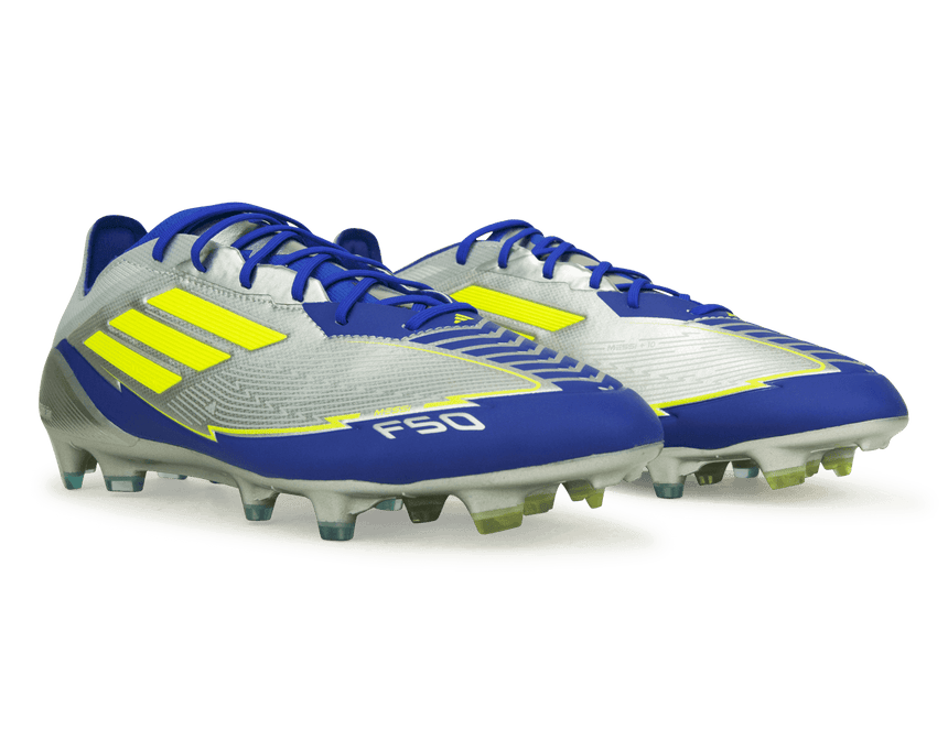 adidas Men's F50 Messi Elite FG Silver/Volt/Blue Together
