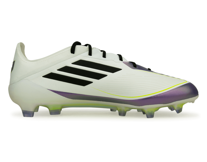 adidas Men's F50 Messi Elite FG White/Black/Purple Side