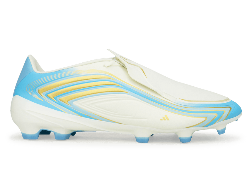 adidas Men's F50 Messi League FG Ivory/Sea Blue/Ice Blue