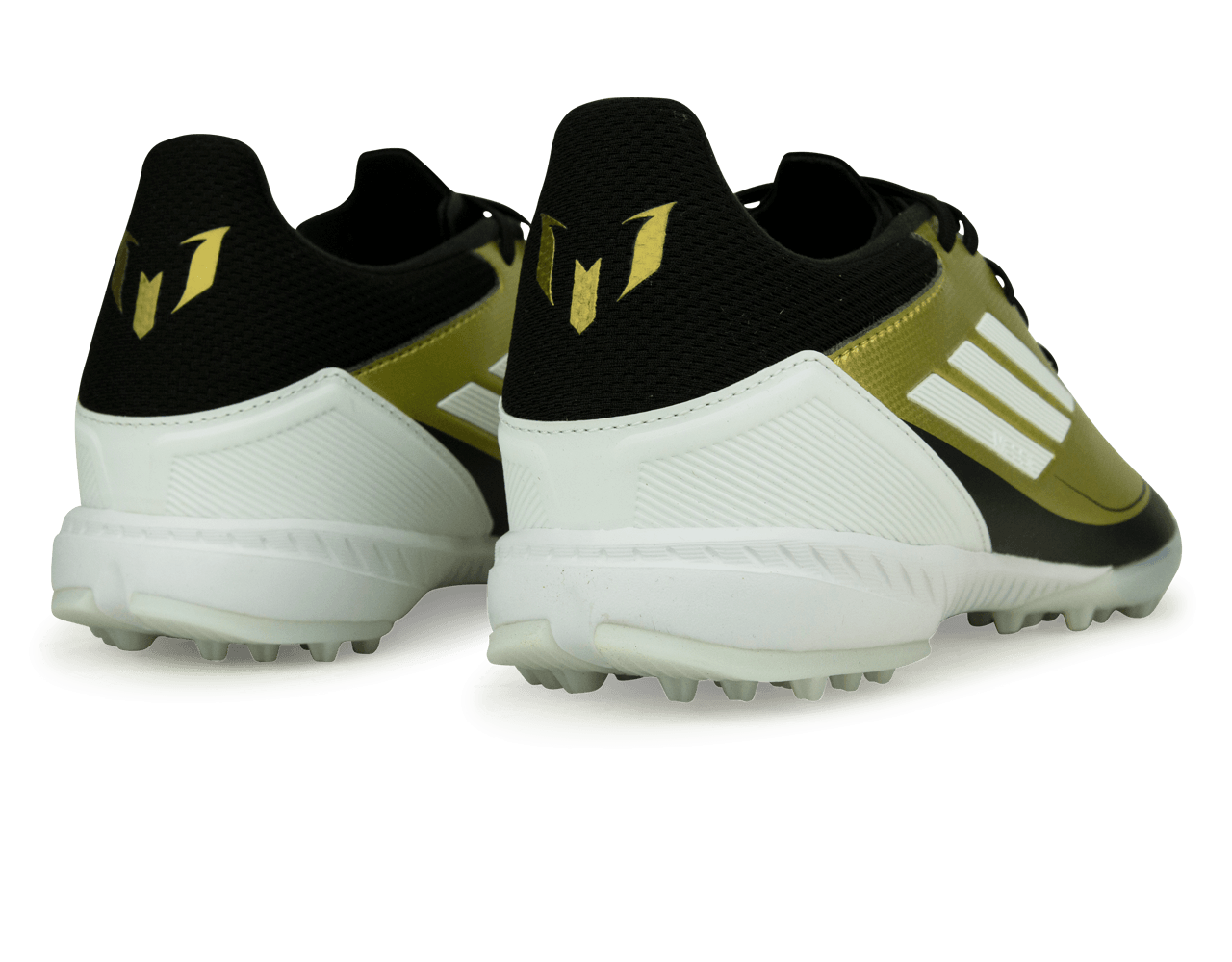 adidas Men's F50 Messi League TF White/Gold/Black Rear