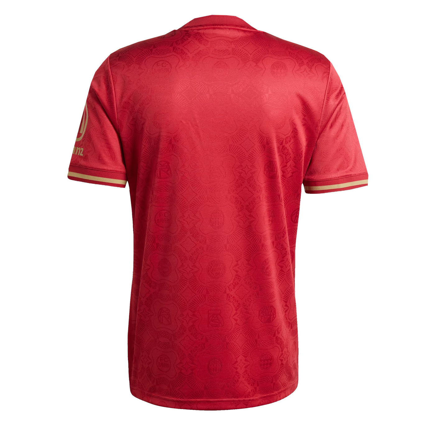 adidas Men's FC Bayern Munich 2025 125-Year Anniversary Jersey Maroon/Gold Back