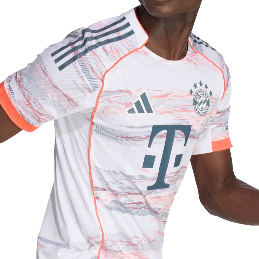 adidas Men's FC Bayern Munich 2025/26 Authentic Away Jersey White Crest