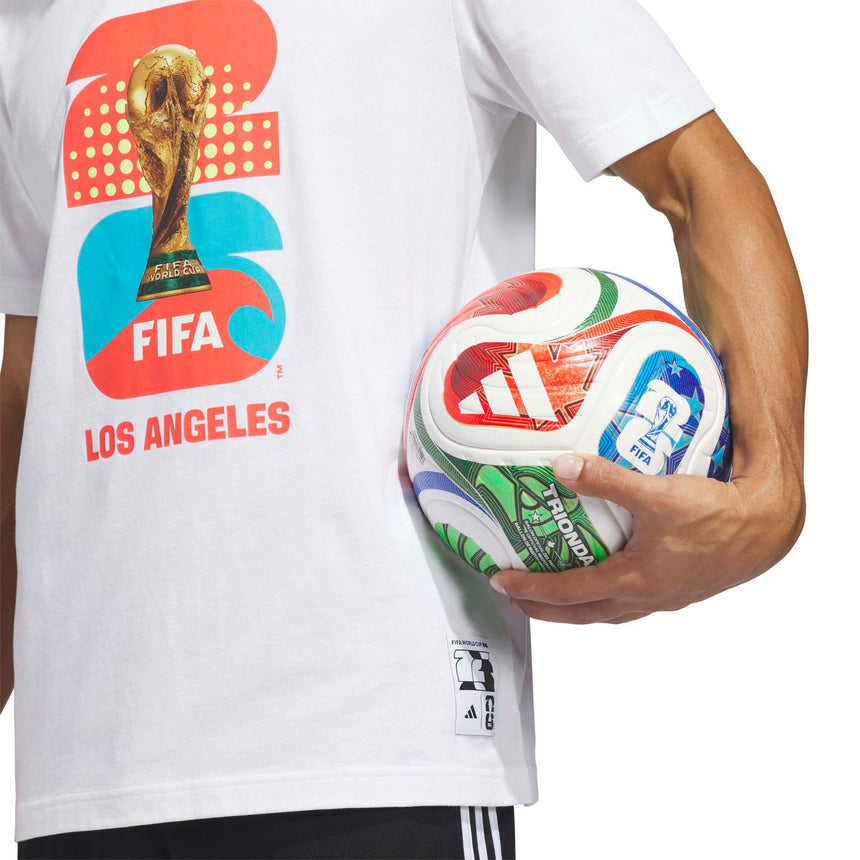 adidas Men's FIFA World Cup 2026 Host City Los Angeles Graphic Tee White Crest