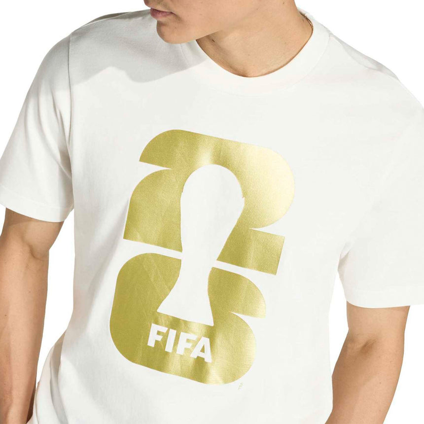adidas Men's FIFA World Cup 2026 Official Emblem Tee White Crest