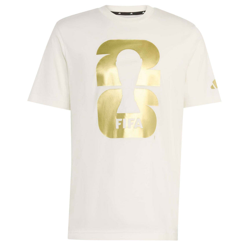 adidas Men's FIFA World Cup 2026 Official Emblem Tee White Front