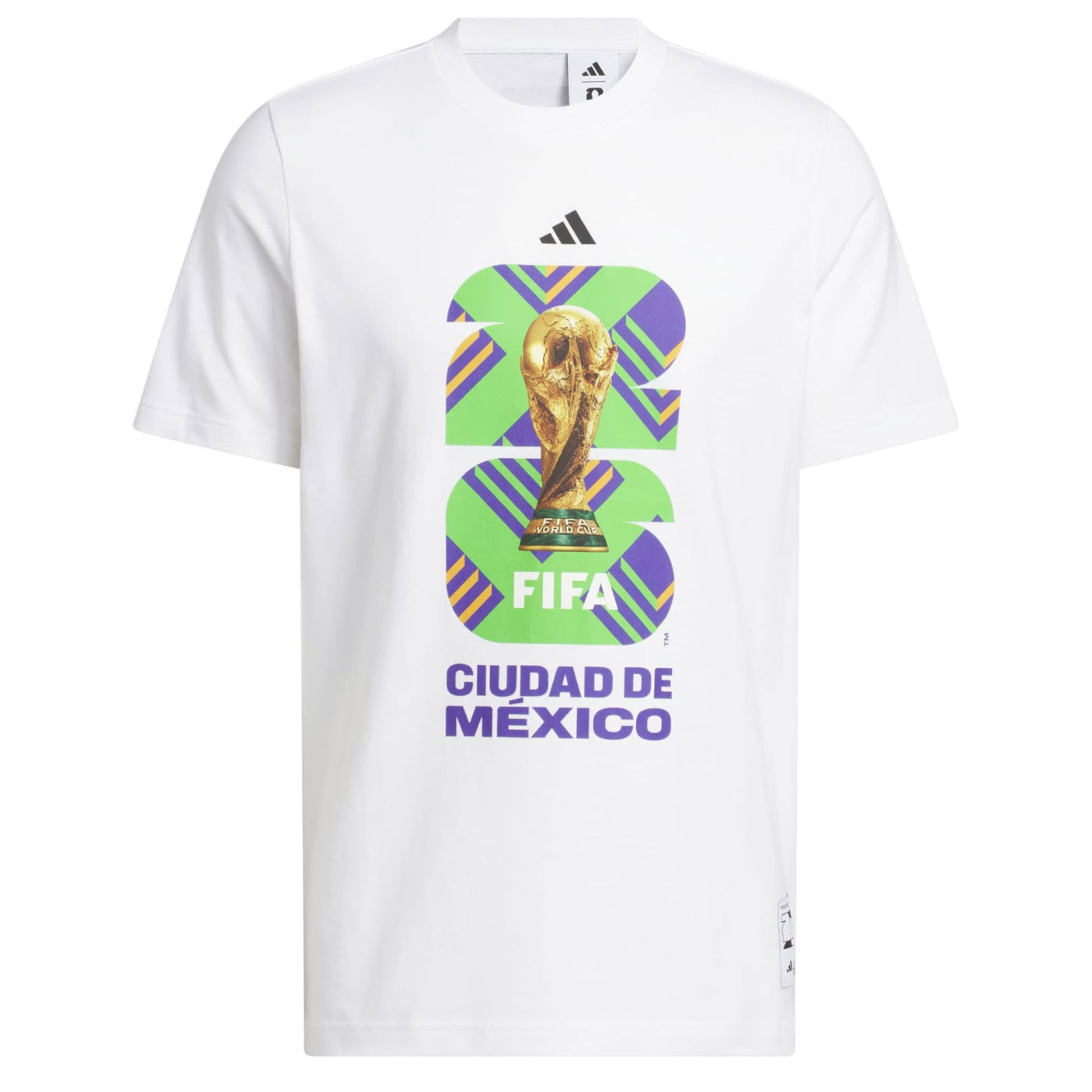 adidas Men's FIFA World Cup 26 Host City Mexico City Graphic Tee White Front